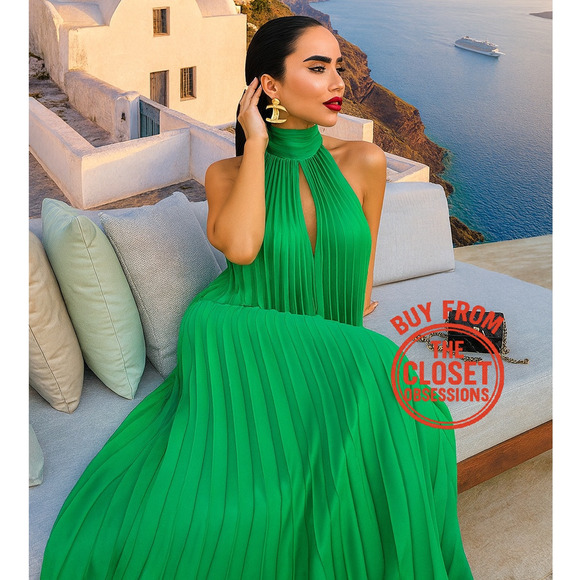 Mango Dresses & Skirts - RARE!!! MANGO BLOGGER FAVE!!! Halter Midi Dress NWT